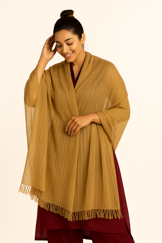 DHANAK DOTED LINE SHAWL