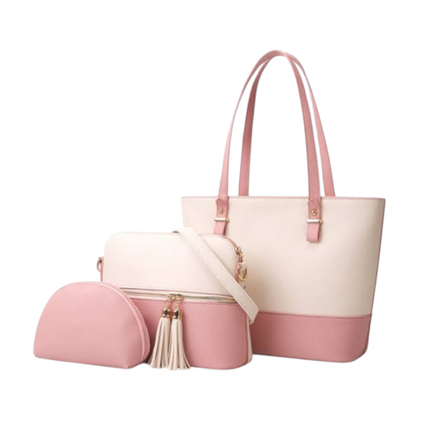 3PC PERFECT SET PINK WHITE - Her style