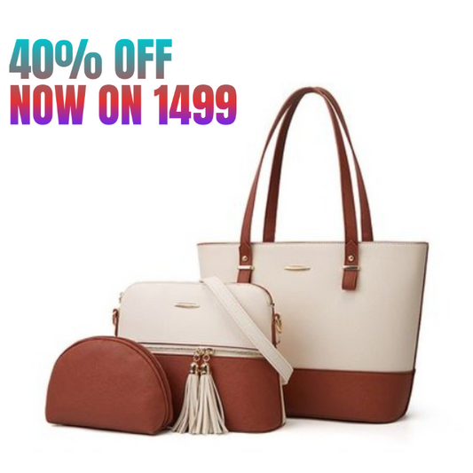 3PC PERFECT SET BROWN WHITE