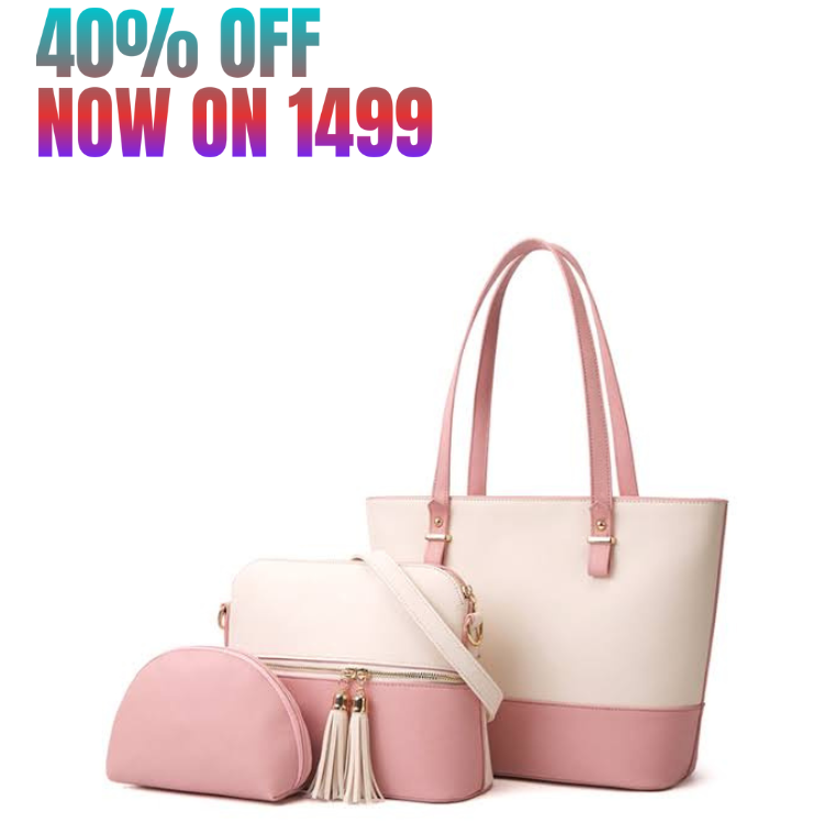 3PC PERFECT SET PINK WHITE